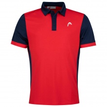 Head Tennis Polo Davies red/dark blue Men